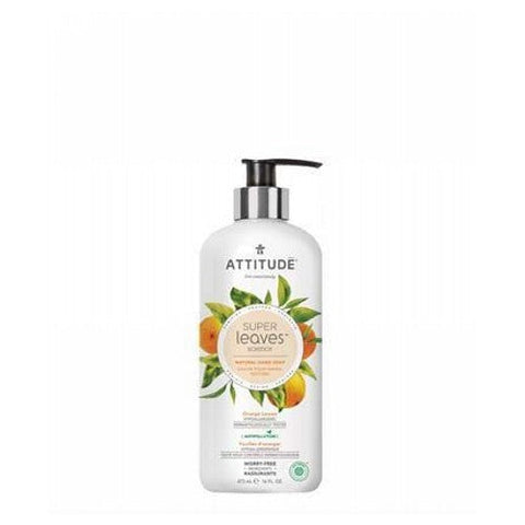 Attitude, Natural Hand Soap, White Tea Leaves & Quinoa 15.9 Oz