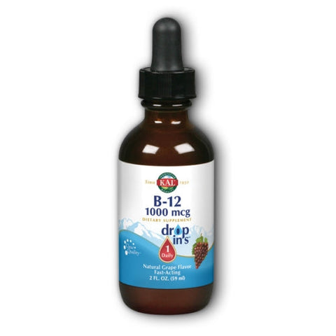 Kal, B12 DropIns Vegetarian Drops Grape, 2 Oz