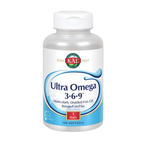 Kal, Ultra Omega 3-6-9, 100 Softgels