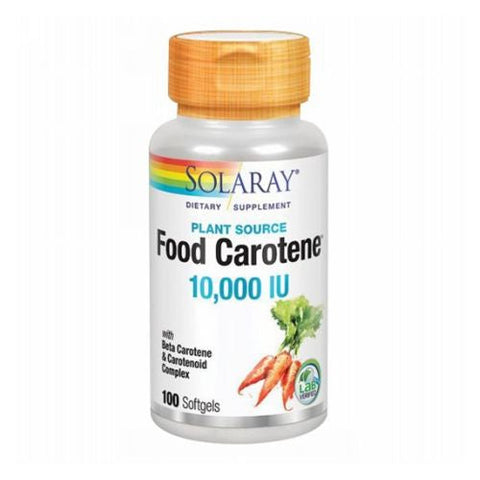 Solaray, Food Carotene, 10,000 IU, 100 Softgels
