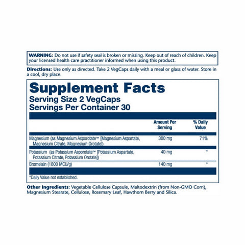 Solaray, Magnesium Potassium Asporotates, 60 Caps