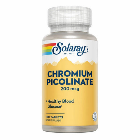 Solaray, Chromium Picolinate, 200 mcg, 100 Tabs