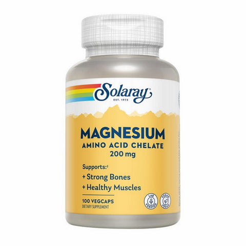 Solaray, Magnesium, 200 mg, 100 Caps