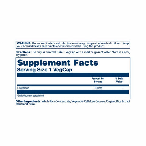 Solaray, L-Glutamine, 500 mg, 50 Caps