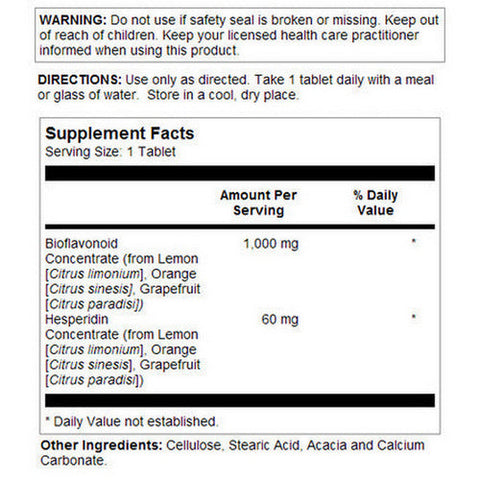 Kal, Bioflavonoids 1000, 100 Tabs