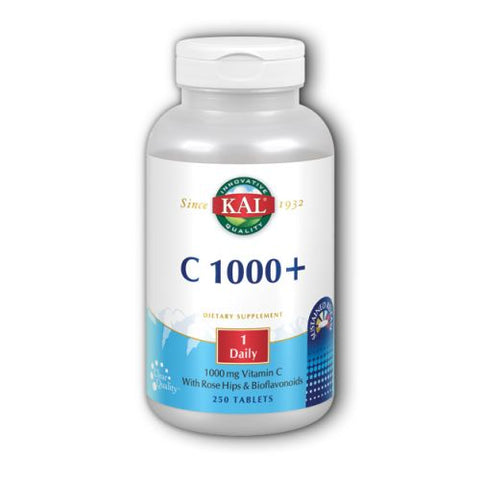 Kal, C 1000+ Sustained Release, 250 Tabs