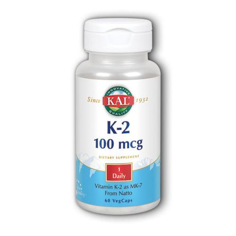 Kal, K-2, 100 mcg, 60 Tabs