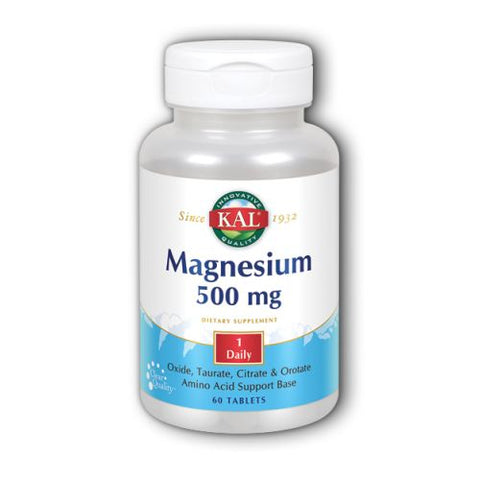 Kal, Magnesium, 500 mg, 60 Tabs