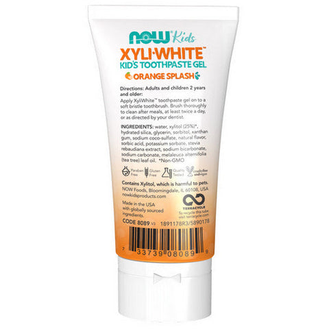 Now Foods, XyliWhite Kid's Toothpaste, Orange 3 oz