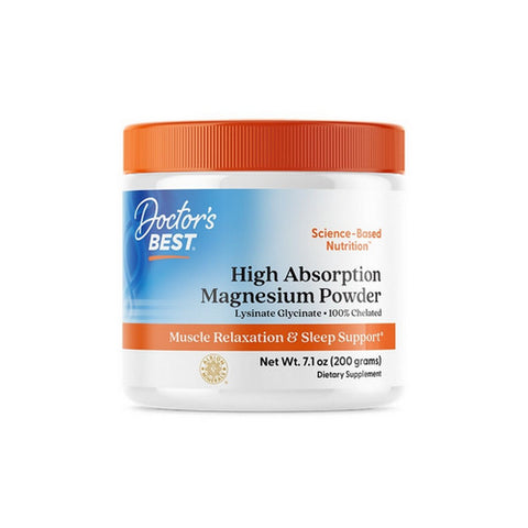 Doctors Best, High Absorption Magnesium, 100 mg, 200 Grams