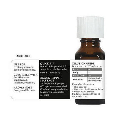 Aura Cacia, Essential Oil, Black Pepper .50 Oz