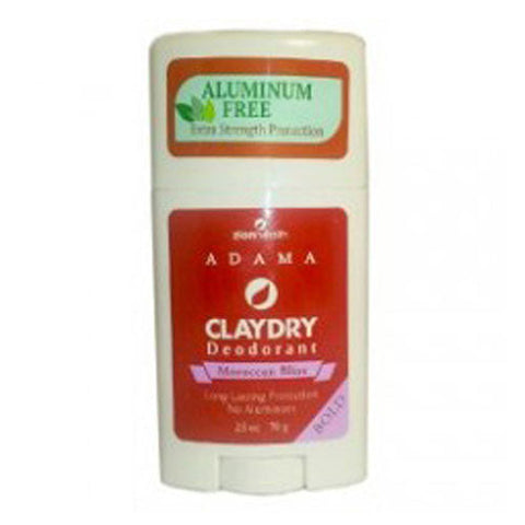 Zion Health, Clay Dry Bold Moroccan Bliss Natural Deodorant, 2.5 OZ