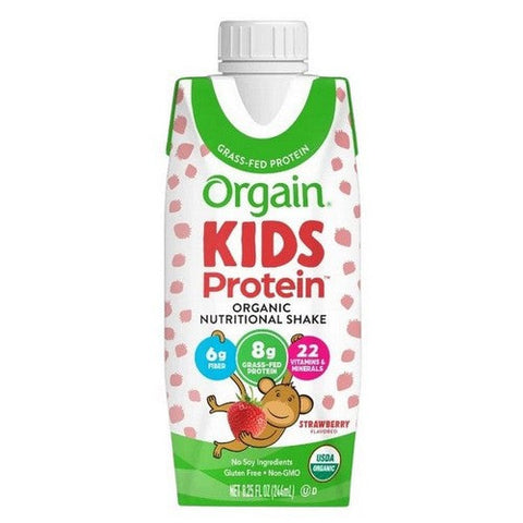 Orgain, Shake Healthy Kid, Strawberry 8.25OZ(case of 12)