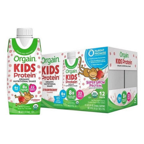 Orgain, Shake Healthy Kid, Strawberry 8.25OZ(case of 12)