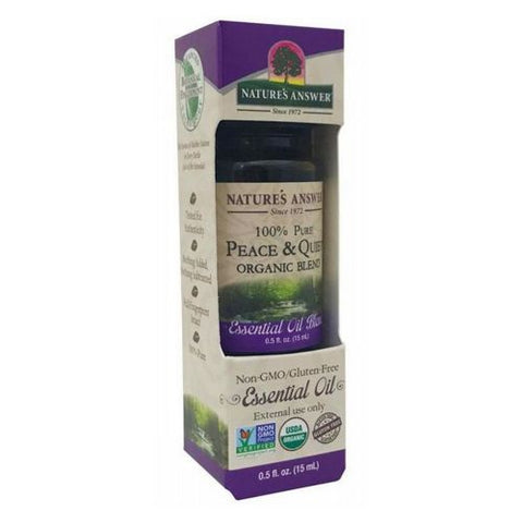 Nature's Answer, Organic Essential Oil, Peace & Calming 0.5 oz