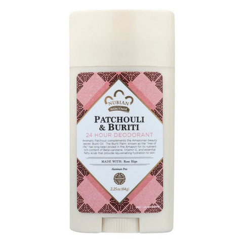 Nubian Heritage, Deodorant Patchouli & Buriti, 2.25 Oz
