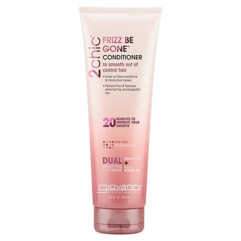 Giovanni Cosmetics, 2chic Frizz Be Gone Conditioner, Shea Butter Almond 8.5 Oz