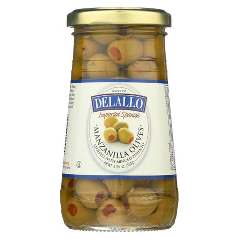 Stuffed Manzanilla Olives 5.75 Oz by Delallo