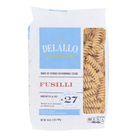 Pasta Fusilli 16 Oz by Delallo