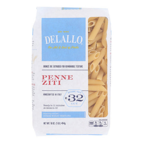 Pasta Penne Ziti 16 Oz by Delallo