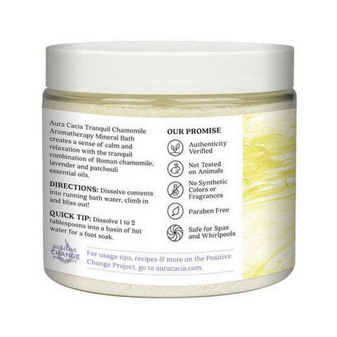 Aura Cacia, Mineral Bath, Tranquil Chamomile, 16 Oz