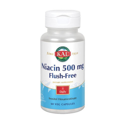 Kal, Niacin Flush Free, 60 Veg Caps
