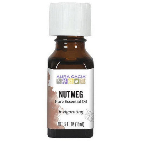 Aura Cacia, Essential Oil Nutmeg, (mystica fragrans) 0.5 Fl Oz