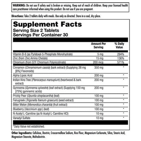 Kal, Blood Sugar Defense, 60 Tabs