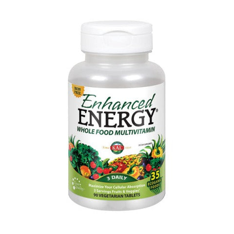 Kal, Enhanced Energy Iron Free, 90 Tabs