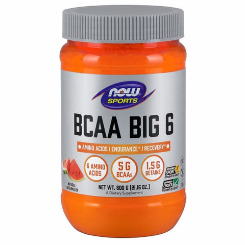 Now Foods, BCAA Big 6, Watermelon Flavor 600 Grams