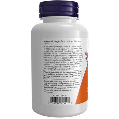 Now Foods, Phosphatidyl Serine, 300 mg, 50 Softgels