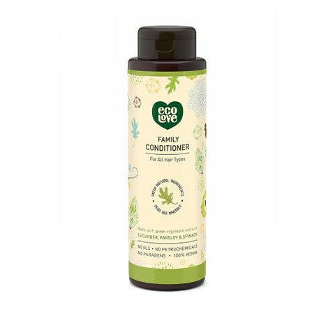 100% Vegan Family Conditioner 17.6 Oz (Case of 3) by Eco Love
