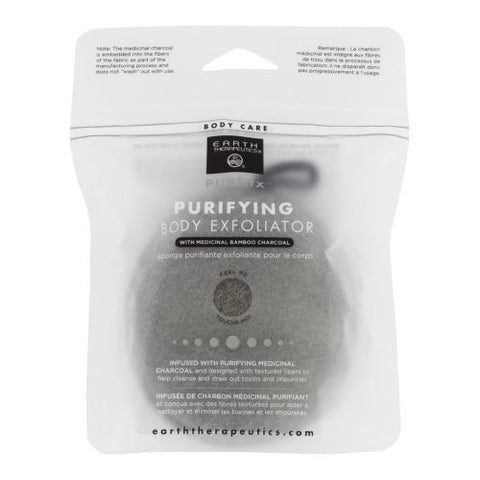 Earth Therapeutics, Pure FX Purifying Body Exfoliator with Sponge, 1 Each