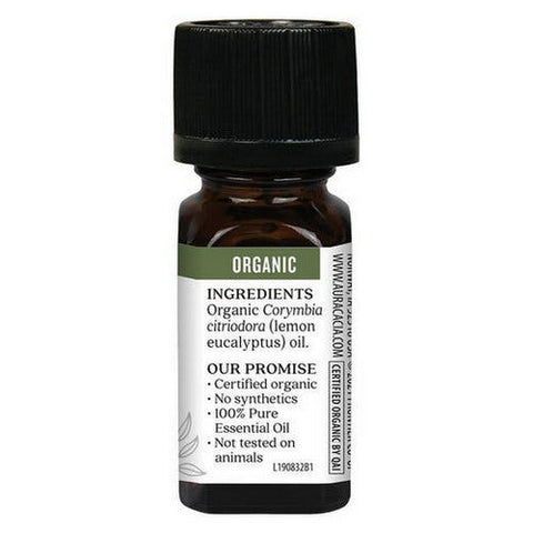 Aura Cacia, Organic Essential Oil, Lemon Eucalyptus 0.25 Oz
