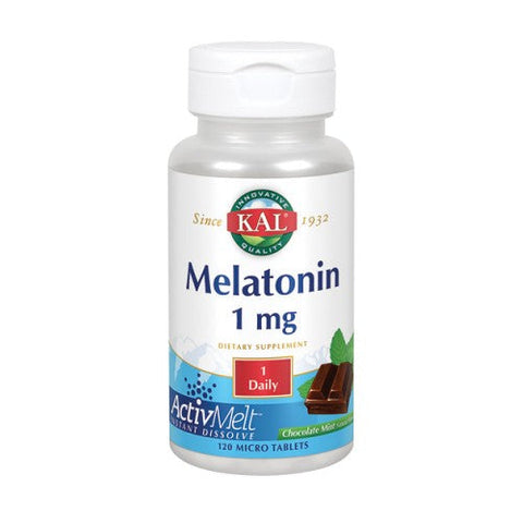 Kal, Melatonin Activmelt, 1 mg, 120 Count