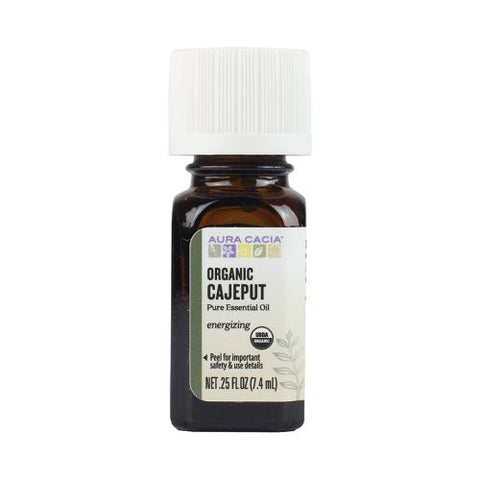 Aura Cacia, Organic Essential Oil, Cajeput .25Oz