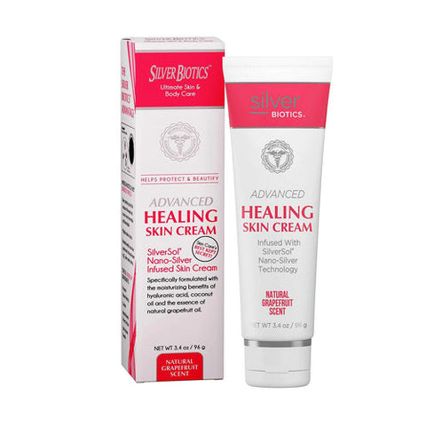 Silver Biotics (American Biotech Labs), Healing Skin Cream, GrapeFruit 3.4 Oz