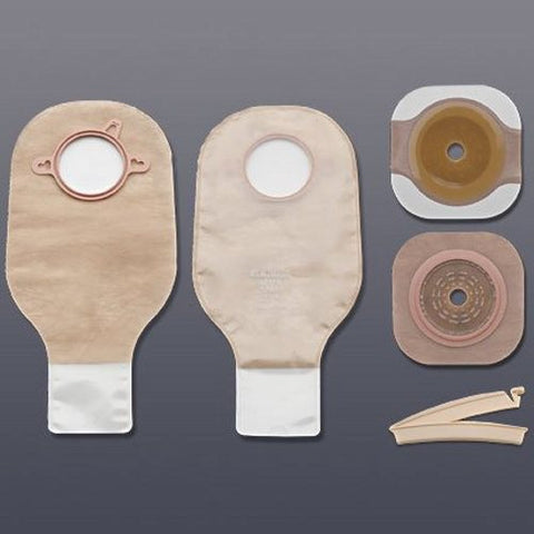 Hollister, Ileostomy Colostomy Pouch Two-Piece System 12 Inch Length Flat 19103, Box Of 5