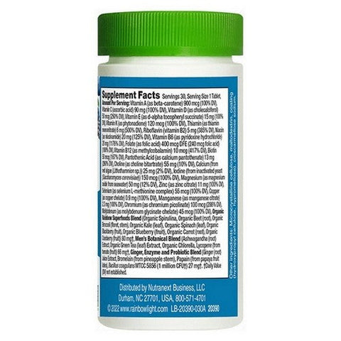 Rainbow Light, High Potency Men's One Daily Multivitamin, 30 Caps