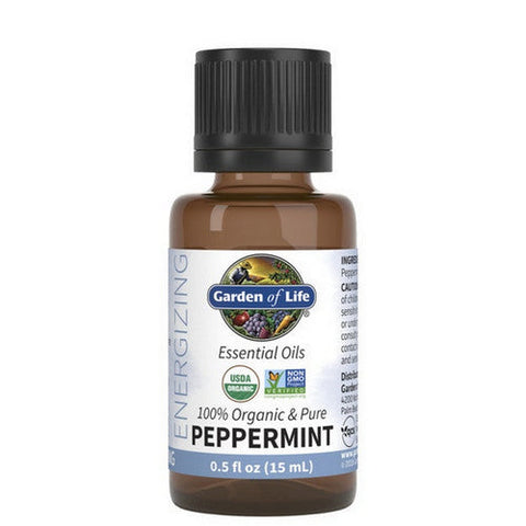 Garden of Life, Organic Essential Oil, Peppermint 0.5 Oz