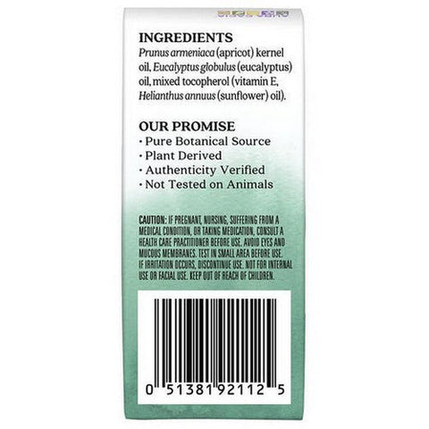 Aura Cacia, Essential Oil Blend Clearing Roll On, Eucalyptus .31 Oz