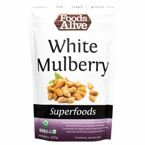 Foods Alive, Organic White Mullberry, 8 Oz