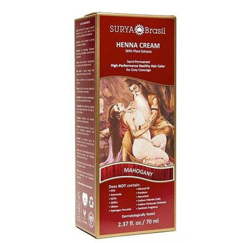 Henna Cream Mahogany 2.37 Oz by Surya Brasil