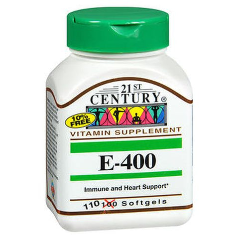 21st Century, E-400, 110 Softgels