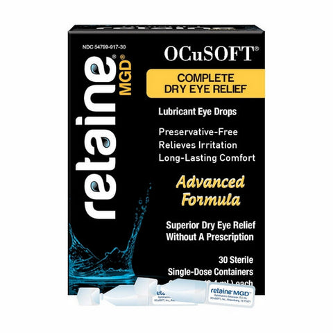 Retaine, MGD Complete Dry Eye Relief Lubricant Eye Drops, 30 Each