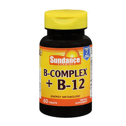 Sundance, Vitamins B-Complex + B-12 Tablets, 60 Tabs