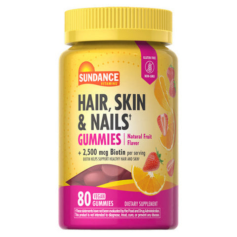 Sundance, Hair - Skin & Nails Gummies, 80 Tabs