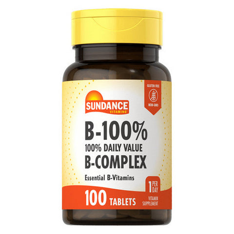 Sundance, Vitamins B-Complex Caplets, 100 Tabs