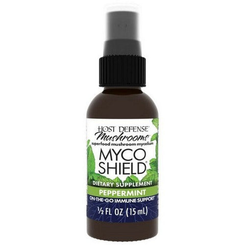 Host Defense, MycoShield Spray Peppermint, 0.5 Fl Oz