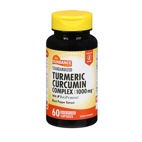Sundance, Vitamins Standardized Turmeric Curcumin Complex Quick Release Capsules, 1000 mg, 60 Tabs